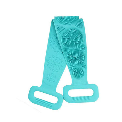 🛁2PCS Silicone Back Scrubber Strap – Double-Sided Exfoliating Body Brush with Soft Massage Bristles for Deep Cleansing & Easy Reach