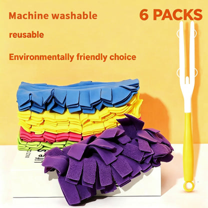 Reusable Microfiber Duster Refills – Replaceable Dusting Heads for Easy Home Cleaning