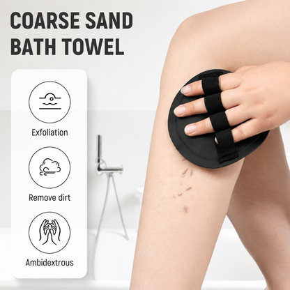 🛁2PCS Deep Exfoliating Body Scrubber Pad – Coarse Sand Bath Towel for Smooth Skin & Deep Cleansing