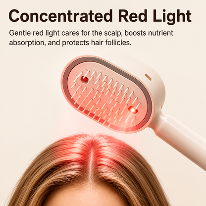 ✨ Electric Spray Air Cushion Massage Comb 💆‍♀️ Essential Oil Infusion • Red Light Therapy • Anti-Static Hair Care