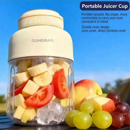 38 Blades Portable Blender Cup, Large Capacity Multi-Functional Electric Juicer, Powerful Ice Crushing Smoothie Maker for Travel Home