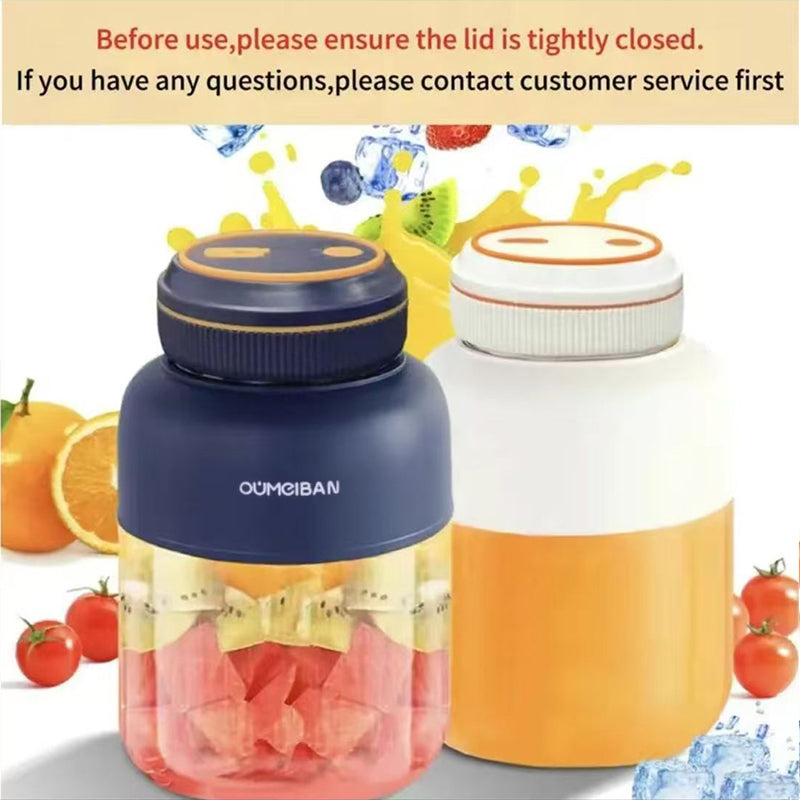 38 Blades Portable Blender Cup, Large Capacity Multi-Functional Electric Juicer, Powerful Ice Crushing Smoothie Maker for Travel Home