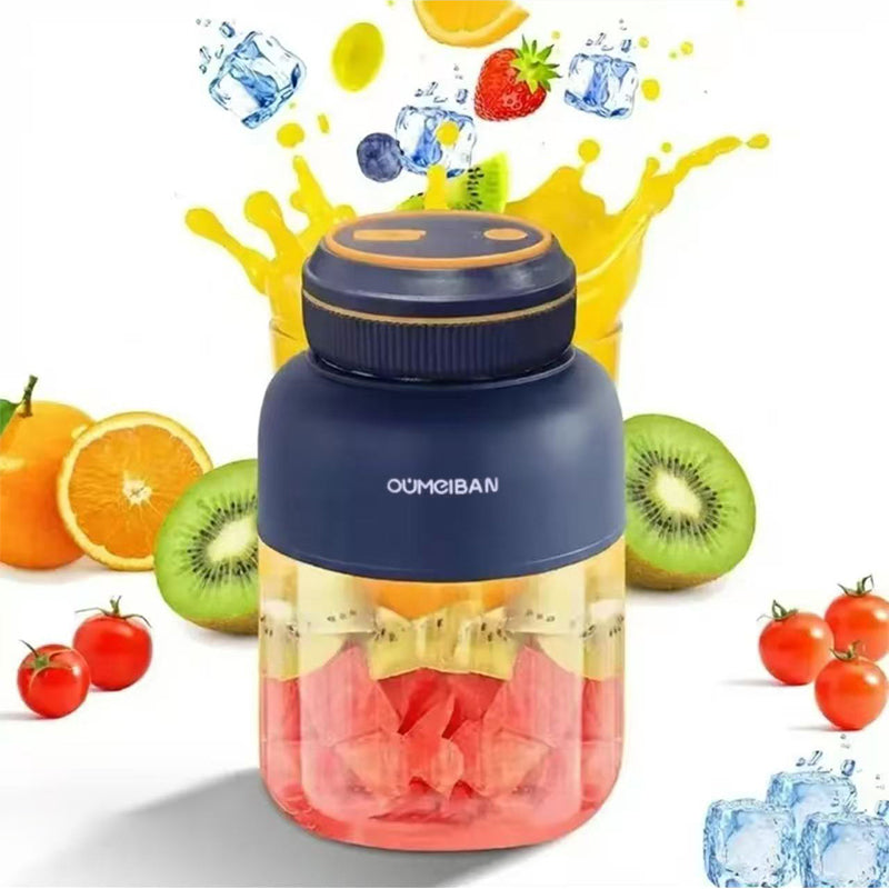 38 Blades Portable Blender Cup, Large Capacity Multi-Functional Electric Juicer, Powerful Ice Crushing Smoothie Maker for Travel Home