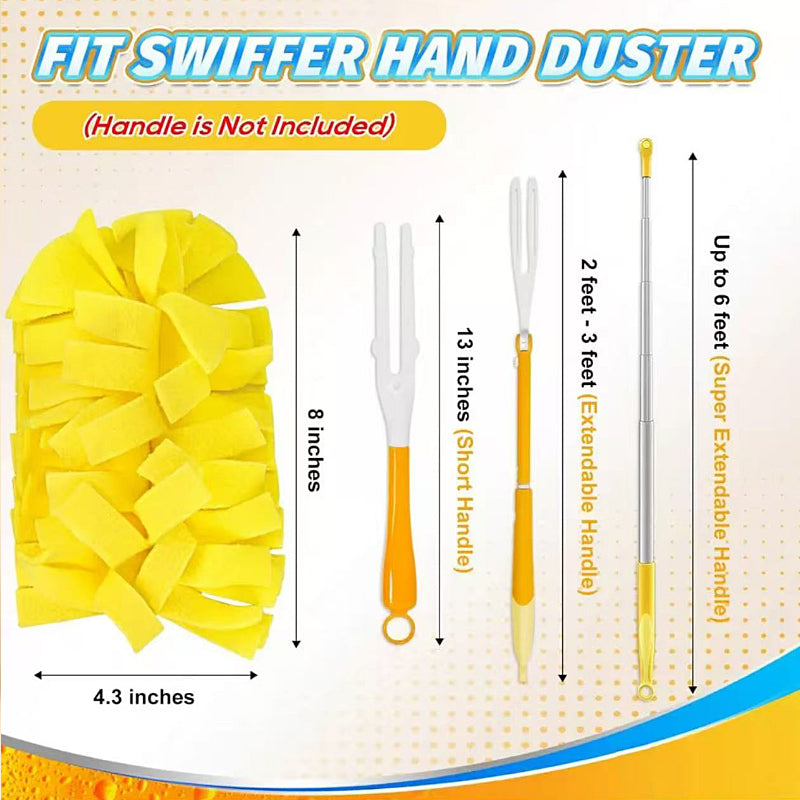 Reusable Microfiber Duster Refills – Replaceable Dusting Heads for Easy Home Cleaning