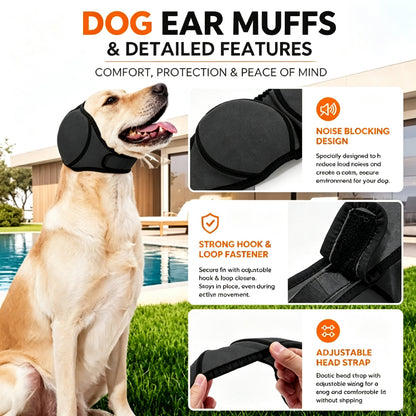 Dog Calming Ear Wrap – Anxiety & Noise Relief Headband for Dogs