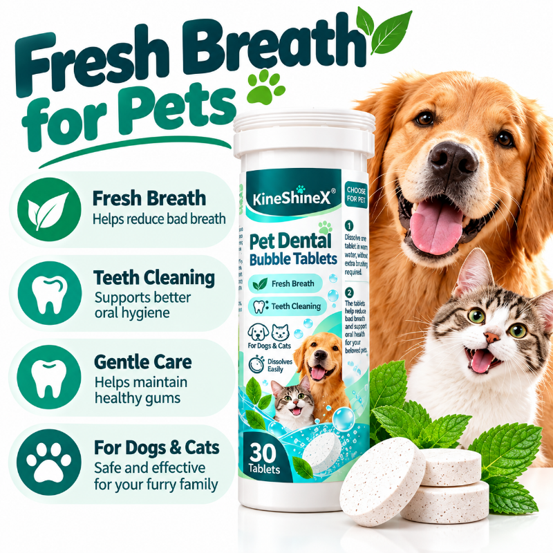 Pet Dental Tablets for Dogs and Cats