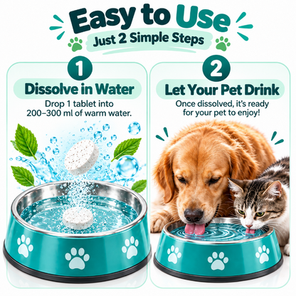 Pet Dental Tablets for Dogs and Cats