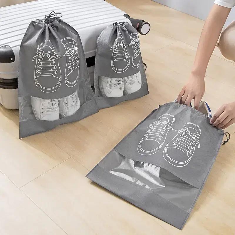 Dustproof Dirty Shoe Storage Bag Breathable Travel Shoe Pouch Moisture-Proof Dust-Proof Yellowing Protection Shoe Organizer for Travel
