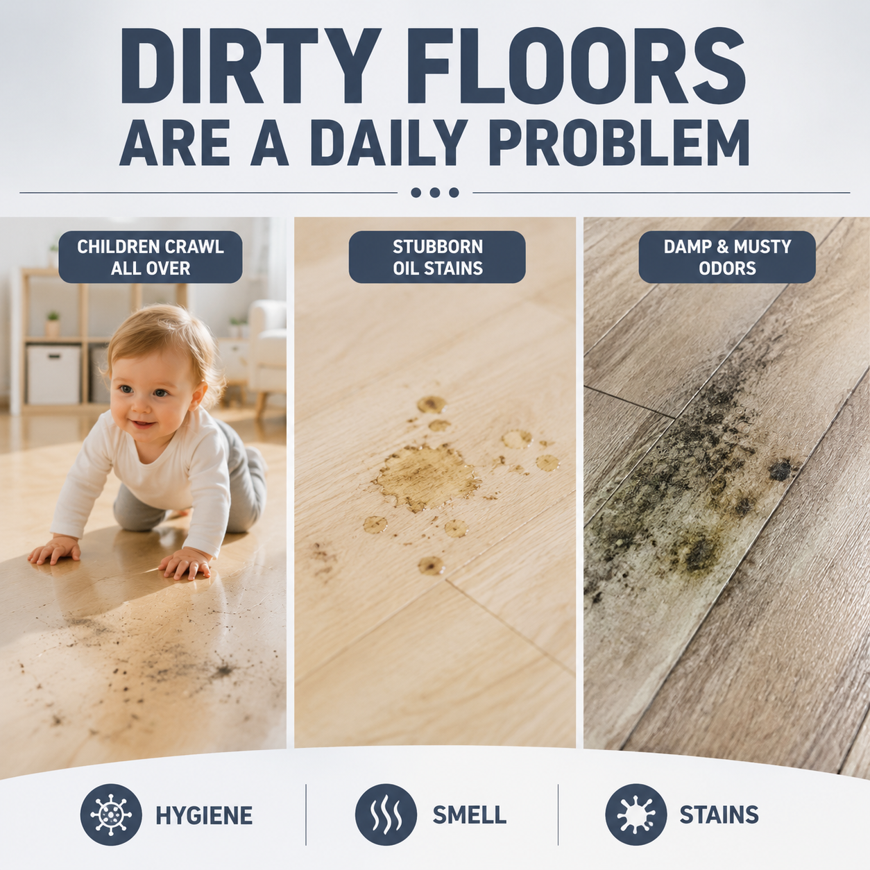 🧹100PCS Multi-Effect Floor Cleaning Tablets for Tile Floors – Clean, Deodorize, Shine & Protect