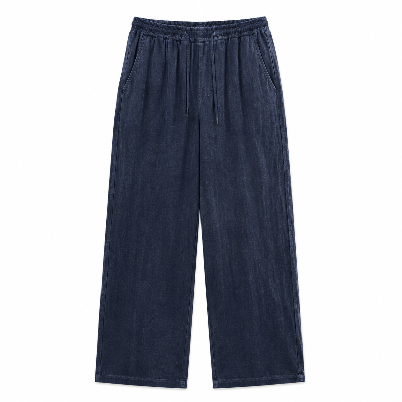 Men's Relaxed Fit Casual Pants – Minimalist Drawstring Everyday Trousers