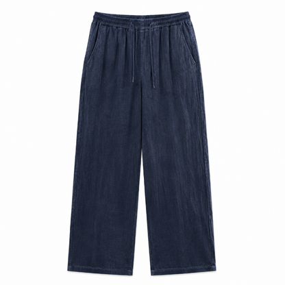 Men's Relaxed Fit Casual Pants – Minimalist Drawstring Everyday Trousers