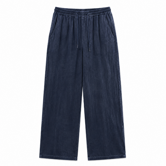 Men's Relaxed Fit Casual Pants – Minimalist Drawstring Everyday Trousers