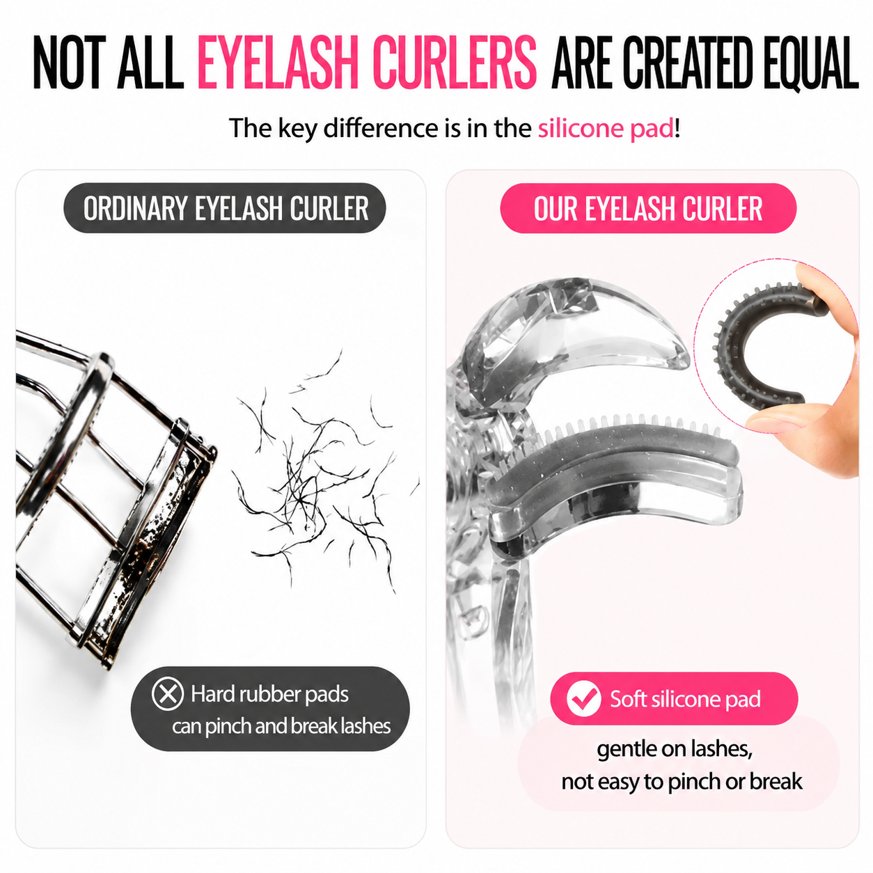 Professional Eyelash Curler – Wide Angle Natural Lift & Precision Root Curl for Perfect Lashes
