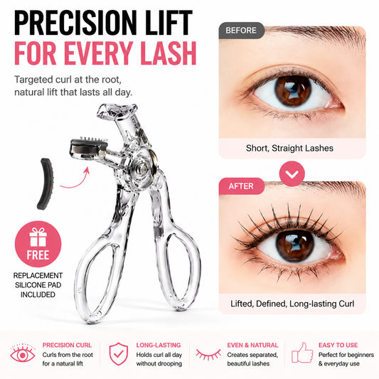 ✨Professional Eyelash Curler – Wide Angle Natural Lift & Precision Root Curl for Perfect Lashes