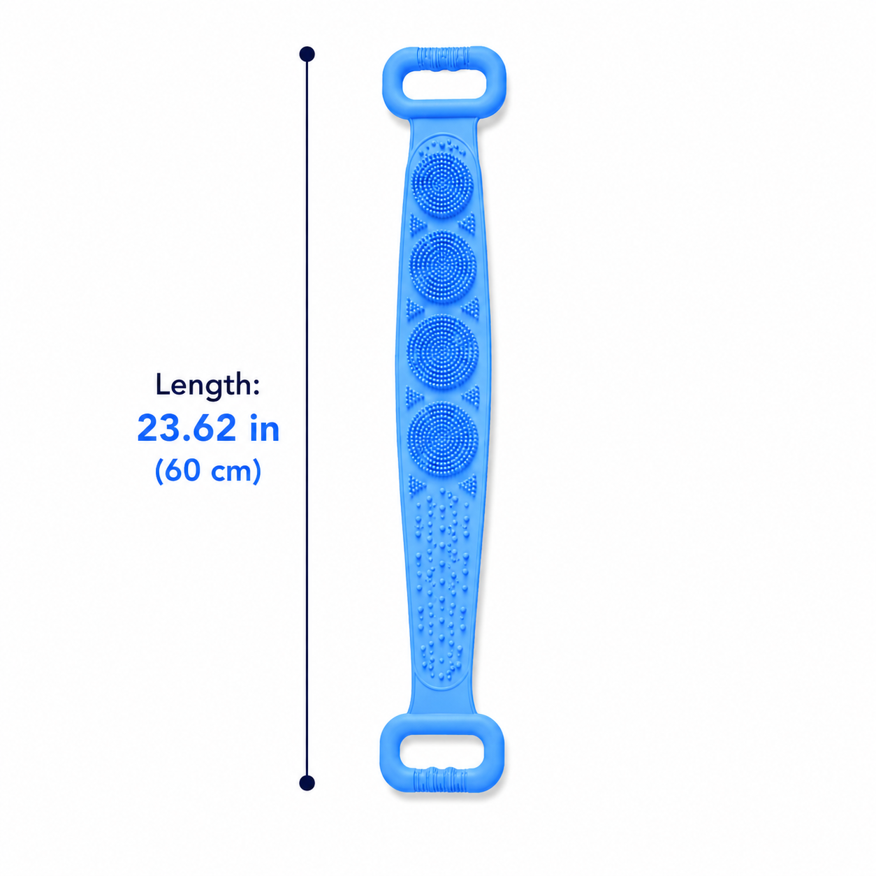 🛁2PCS Silicone Back Scrubber Strap – Double-Sided Exfoliating Body Brush with Soft Massage Bristles for Deep Cleansing & Easy Reach