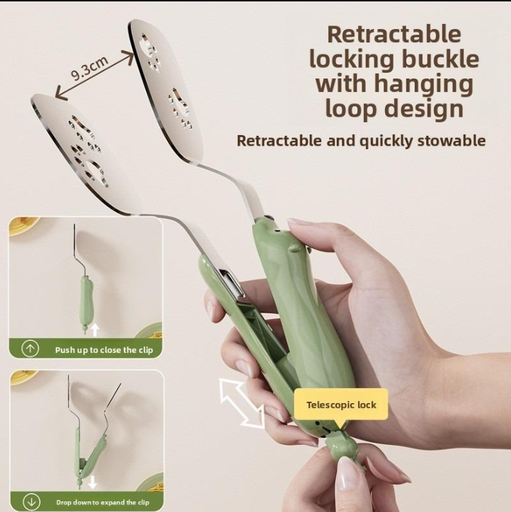 Stainless Steel Bear Pancake Griddle Clip Multifunctional Kitchen Tool for Frying Eggs, Fish, and Steaks
