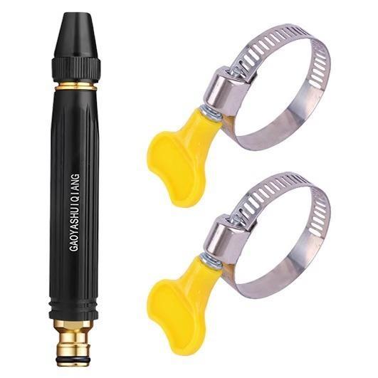 Home high-pressure car wash water gun with booster nozzle a must-have for watering plants and vegetables, and car washing.